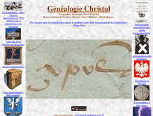 Tablet Screenshot of geneachristol.fr